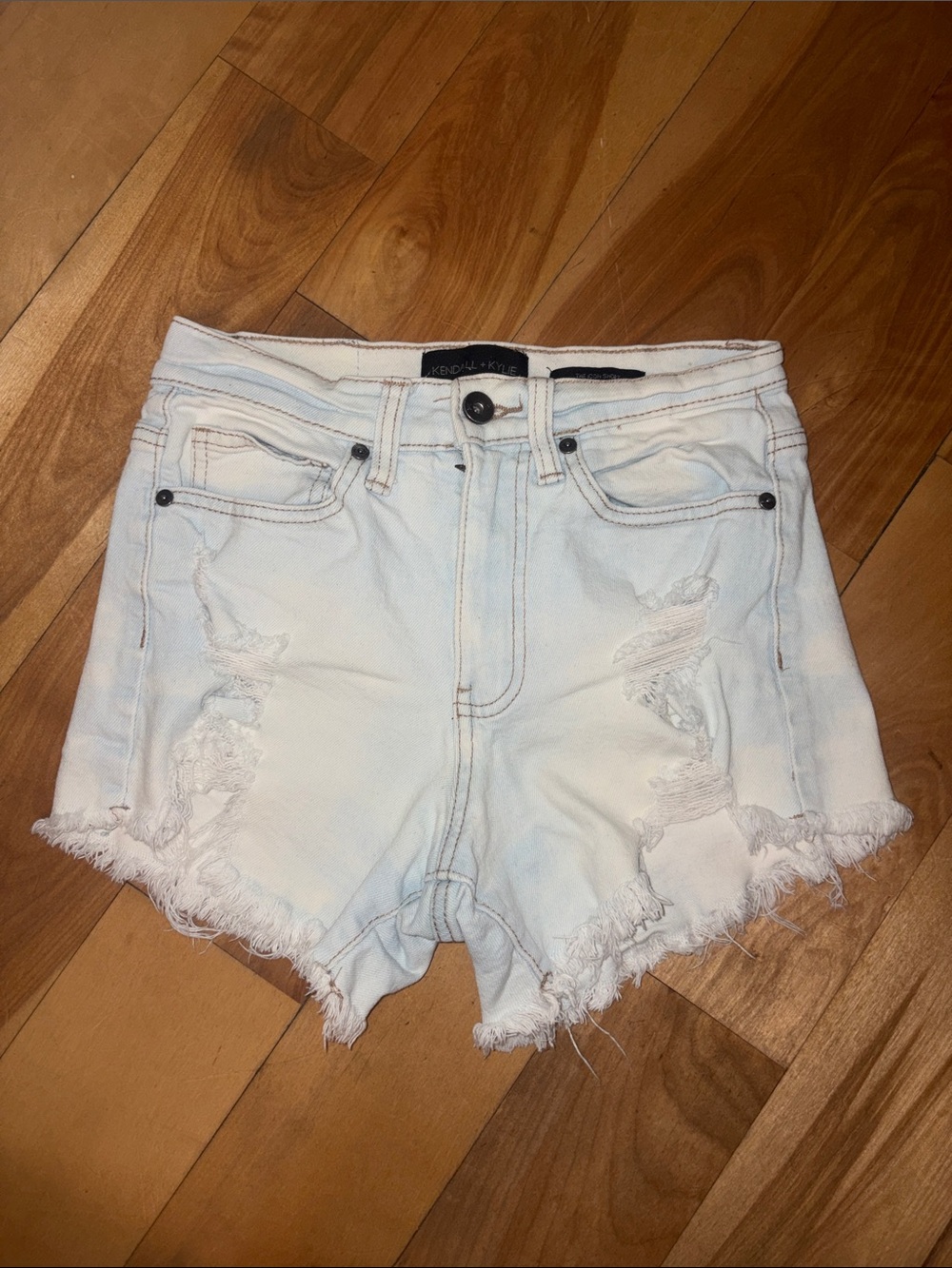 Kendall + Kylie blue Jean shorts